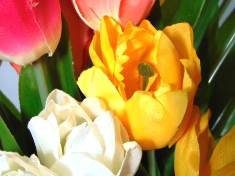 Tulipano Olandese Artificiale H 40 in poliestere - Sconti per Fioristi e Aziende