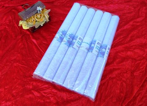 Rotolo Tulle Trama a rose - Sconti per Fioristi e Aziende - Bianco H 48 x 3 Yds
