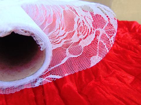 Rotolo Tulle Trama a rose - Sconti per Fioristi e Aziende - Bianco H 48 x 3 Yds