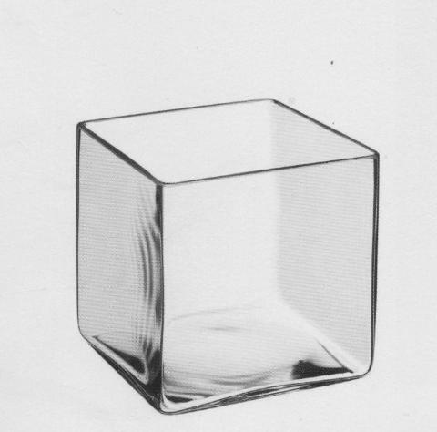 Cubo vetro trasparente cm.25x25x25 - Sconti per Fioristi e Aziende