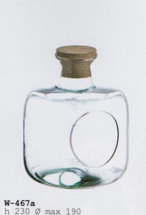 Ampolla Vetro da Appendere con cordino H 23 dm.19 - Sconti per Fioristi e Aziende
