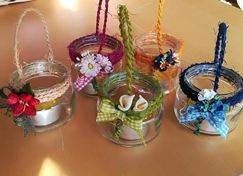 Porta tea light in vetro H 4,5 dm. 6,5 - Sconti per Fioristi e Aziende
