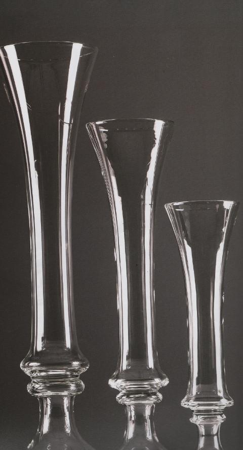 Calice in vetro con anelli H 60 dm. 18 - Sconti per Fioristi e Aziende
