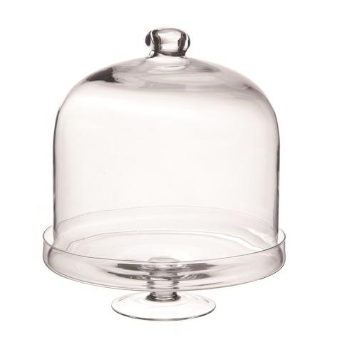 Alzata con campana in vetro H 40 dm.32,5 - Sconti per Fioristi e Aziende