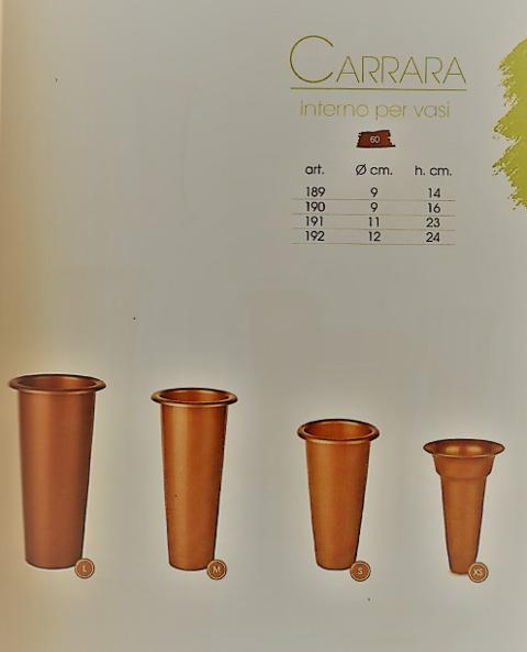 Portafiori Cimiteriali in plastica H 14/16/23/24 - Sconti per Fioristi e Aziende - Color Bronzo