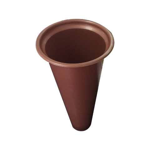 Portafiori Cimiteriali in plastica H 14/16/23/24 - Sconti per Fioristi e Aziende - Color Bronzo