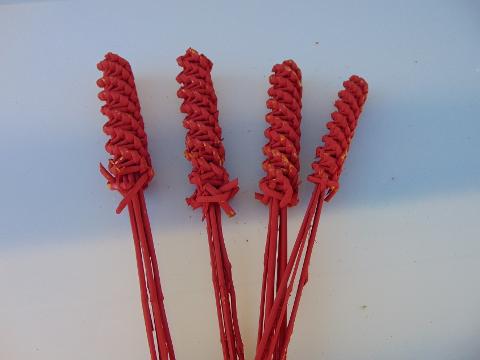 Roman Candle x 4 intrecciata  - Sconti per Fioristi e Aziende - naturale H 50