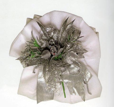 Porta Panettone in panno cm. 45 x 45 - Sconti per Fioristi e Aziende - con tirante e decoro