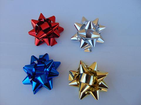 Stelline pacco Mix Metal  - Sconti per Fioristi e Aziende - Cm. 5.25 - Colori diversi