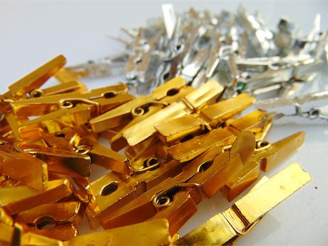 Mollettine x 36 Metallizzate Oro e Argento - Sconti per Fioristi e Aziende