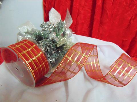 Nastro Organza Rettangoli - Sconti per Fioristi e Aziende - Oro H 40 x 20 mt