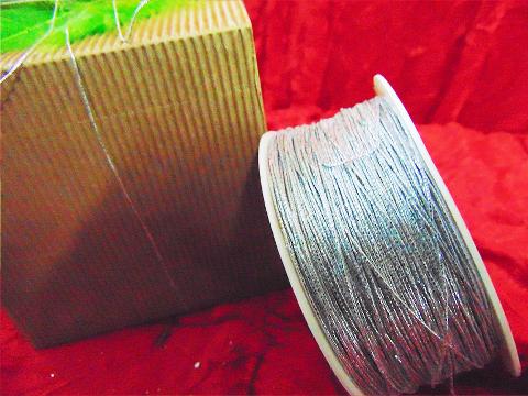 Nastro vergolina lurex mm.1 - Sconti per Fioristi e Aziende - Rotolo mt.100 oro e argento