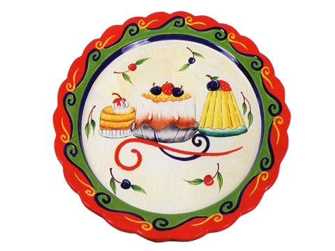 Piatto Porta Torta Dolcezza in ceramica - Sconti per Fioristi e Aziende