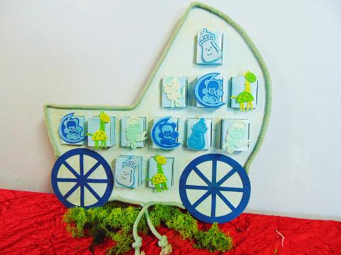 Carrozzina Espositore Celeste con Scatole - Sconti per Fioristi e Aziende