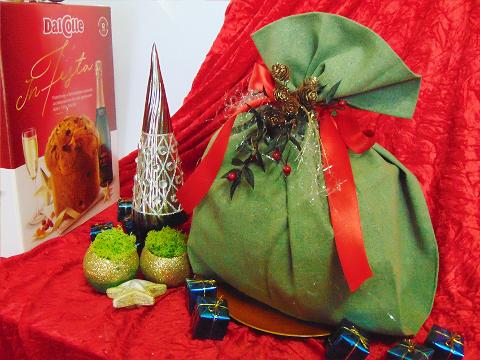 Porta Panettone in lino cm 42 x 43 - Sconti per Fioristi e Aziende - Colori diversi