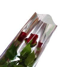 Busta per Rosa H 16 x 100 - Confezione da 100 buste - Tutta Trasparente