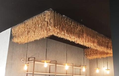 Soffitto Spighe di grano preservate a metro quadrato per Ristoranti, Hotels e Resort