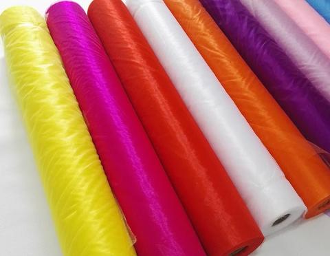 Rotolo Organza H 45 x 10 yds  - Sconti per Fioristi e Aziende - Con Cimosa ai bordi