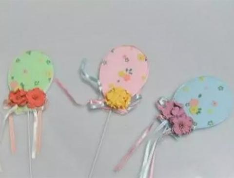 Palloncini steccati x 12  in legno decorati - Sconti per Fioristi e Aziende
