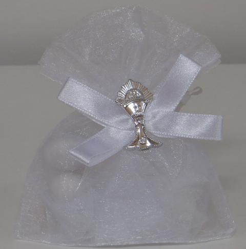 Sacchetto Portaconfetti cm. 7,5 x 10 in Organza con tirante - Sconti per Fioristi e Aziende