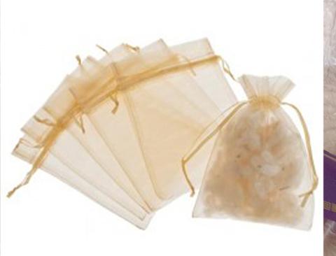 Sacchetto Portaconfetti cm. 7,5 x 10 in Organza con tirante - Sconti per Fioristi e Aziende