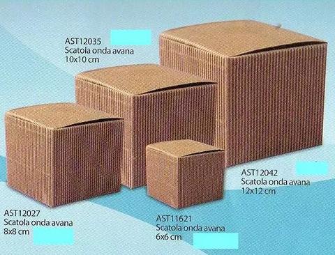 Scatola per bomboniera pieghevole H 6 cm. 6 x 6  - Sconti per Fioristi, e Aziende