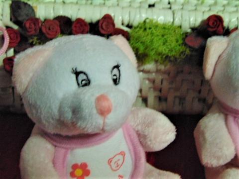 Orsetto rosa H 10 con sacchetto - Sconti per Fioristi e Aziende