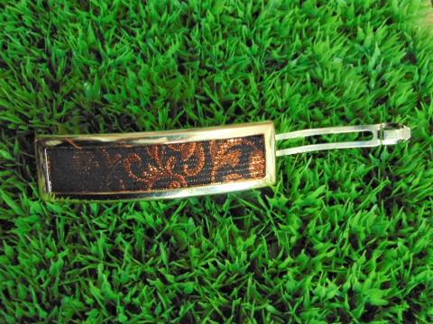 Fermaglio arabesco bordo oro 11 x 5 - Sconti per Fioristi e Aziende