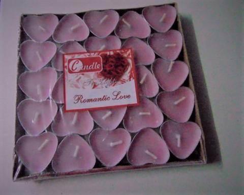 Cuoricino tea Light dm. 4,5 conf. 25 tea lights - Sconti per Fioristi e Aziende