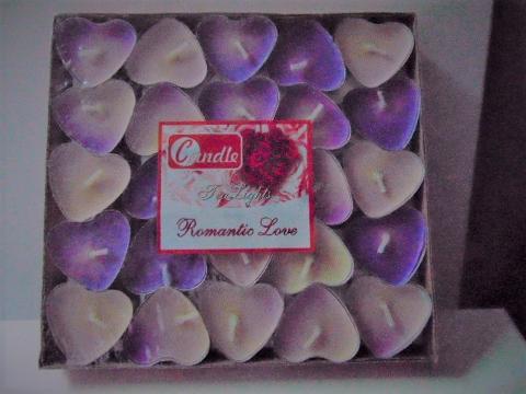 Cuoricino tea Light dm. 4,5 conf. 25 tea lights - Sconti per Fioristi e Aziende