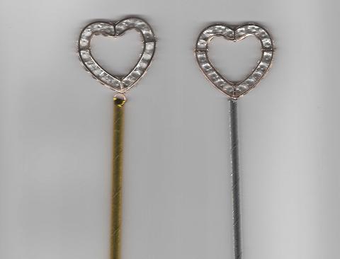 Cuore strass dm. 4 con cannuccia H 24 - Sconti per Fioristi e Aziende