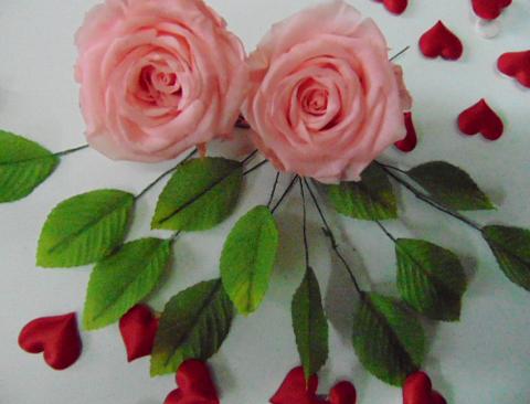 Foglie di rosa x 12 H 12 dm. 4 - Sconti per Fioristi e Aziende