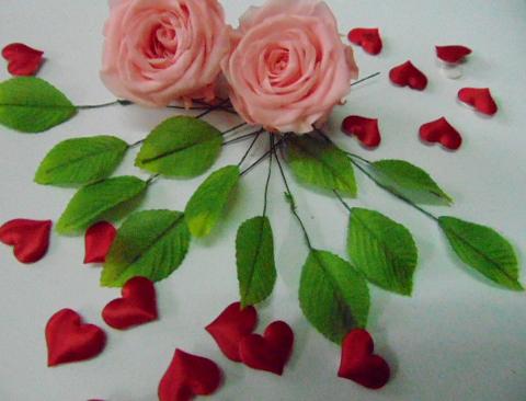 Foglie di rosa x 12 H 12 dm. 4 - Sconti per Fioristi e Aziende