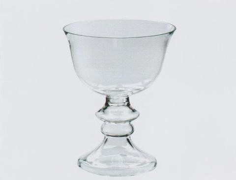 Coppa in vetro con anelli H 38 e H 55 - Sconti per Fioristi e Aziende