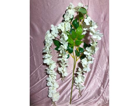 Maggiociondolo Bianco x 3  H 107 in poliestere - Sconti per fioristi e aziende