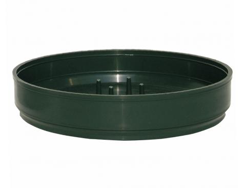 Ciotola Portaspugna Bassa dm. 17 H. 4 in plastica Verde - Sconti per Fioristi e Aziende