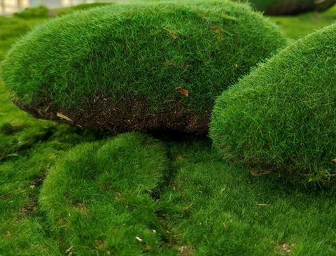 Ball Moss x 2 sintetico cm. 22X22 + CM.15/25 - Sconti per Fioristi e Aziende e Wedding