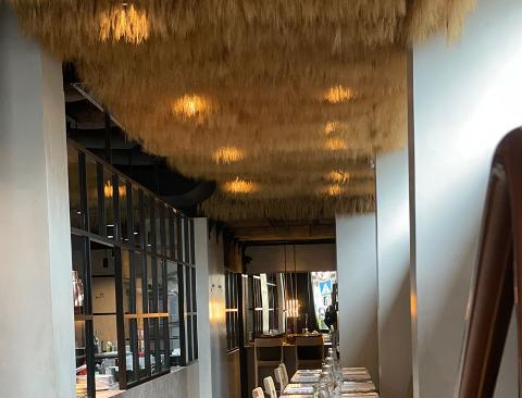 Soffitto Spighe di grano preservate a metro quadrato per Ristoranti, Hotels e Resort
