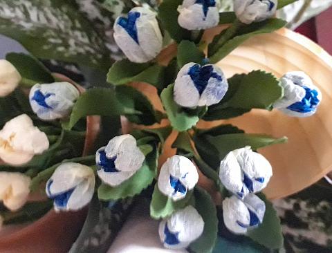 Tulipanini x 12 in poliestere Sconti per Fioristi e Aziende