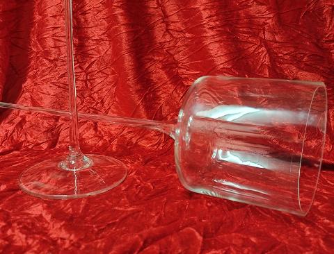 Porta Candela in Vetro con stelo alto dm. 12 H 55 - Sconti per Fioristi e Aziende
