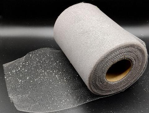 Tulle Glitterato H 25 x 50 mt. - Sconti per Fioristi e Aziende - Solo Oro e Argento