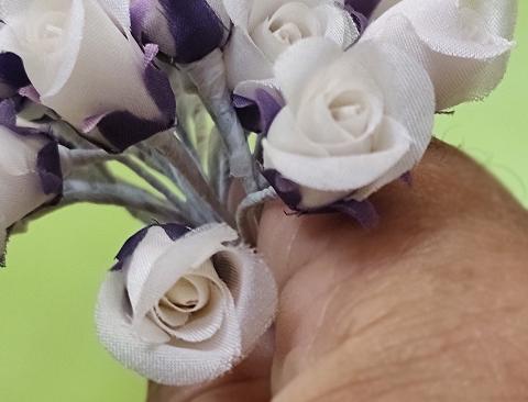 Bocciolini di rosa x 72 in seta - Sconti per Fioristi, Wedding e Aziende - Adatti per bomboniera