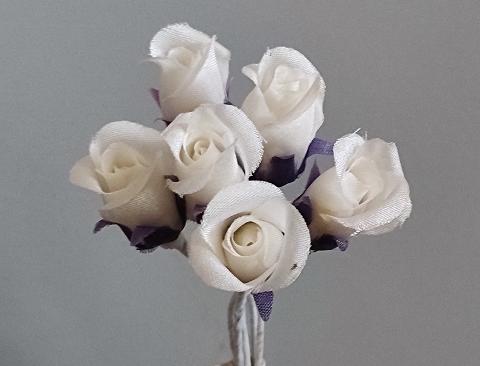 Bocciolini di rosa x 72 in seta - Sconti per Fioristi, Wedding e Aziende - Adatti per bomboniera