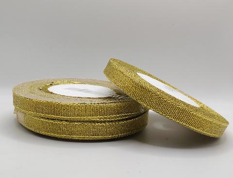 Nastro Lurex Oro Metal . Sconti per Fioristi e Aziende - H 10/15/25/30 mm
