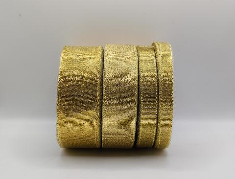 Nastro Lurex Oro metallizzato H 10/15/25/30 mm. Sconti per Fioristi, Wedding e Aziende