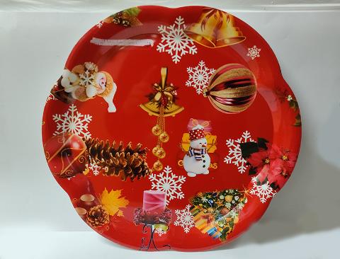 Vassoio di Natale dm. 32 - Sconti per Fioristi e Aziende -  decoro natalizio