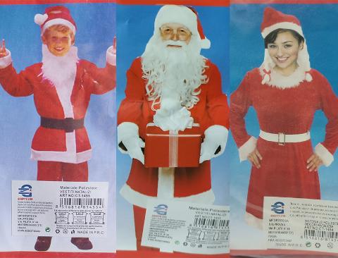 Vestito di Babbo Natale - Sconti per Fioristi,e Aziende  -  per Bambino/Donna/Uomo