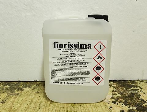 Colla Fiorissima da 5 litri  - Sconti per Fioristi e Aziende - Colla rapida per preservati