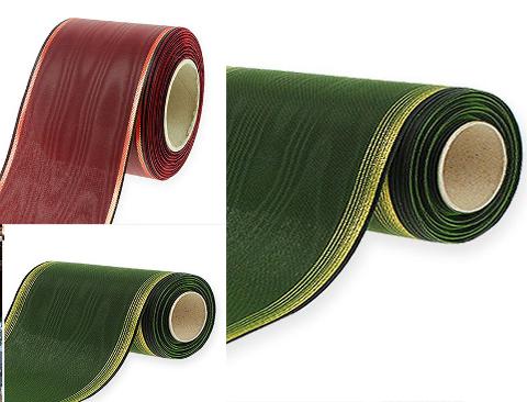 Nastro Funebre Moiré bordo oro H 75 e H 100 - Sconti per Fioristi e Aziende