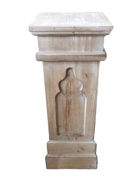 Colonna H 42 in legno intarsiato Sconti per Fioristi, Wedding e Aziende